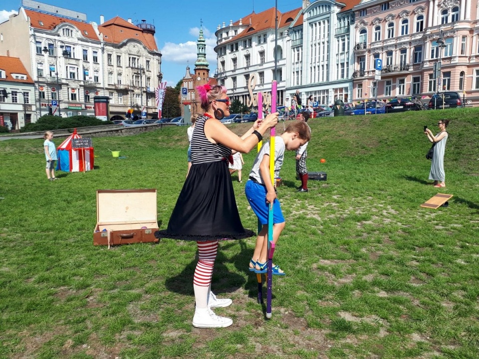 Z atrakcji festiwalowych skorzystać można w amfiteatrze przy ul. Mostowej oraz na Placu Teatralnym w Bydgoszczy. Fot. Bogumiła Wresiło