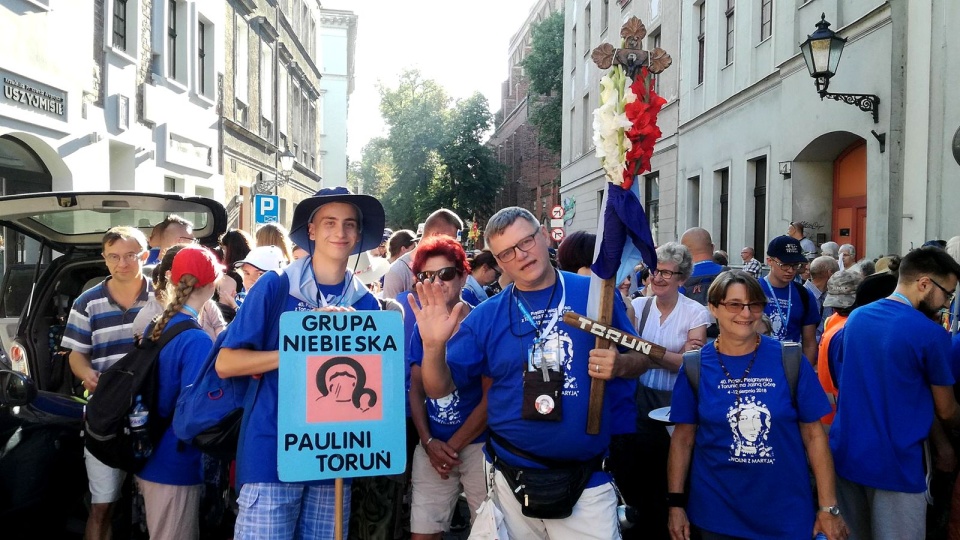 Pielgrzymi mają do pokonania prawie 300 km. Fot. Michał Zaręba