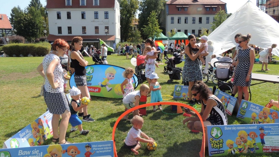 Mimo upału na pikniku pojawiło się sporo chętnycyh do zabawy, ale i nauki. Fot. Damian Klich