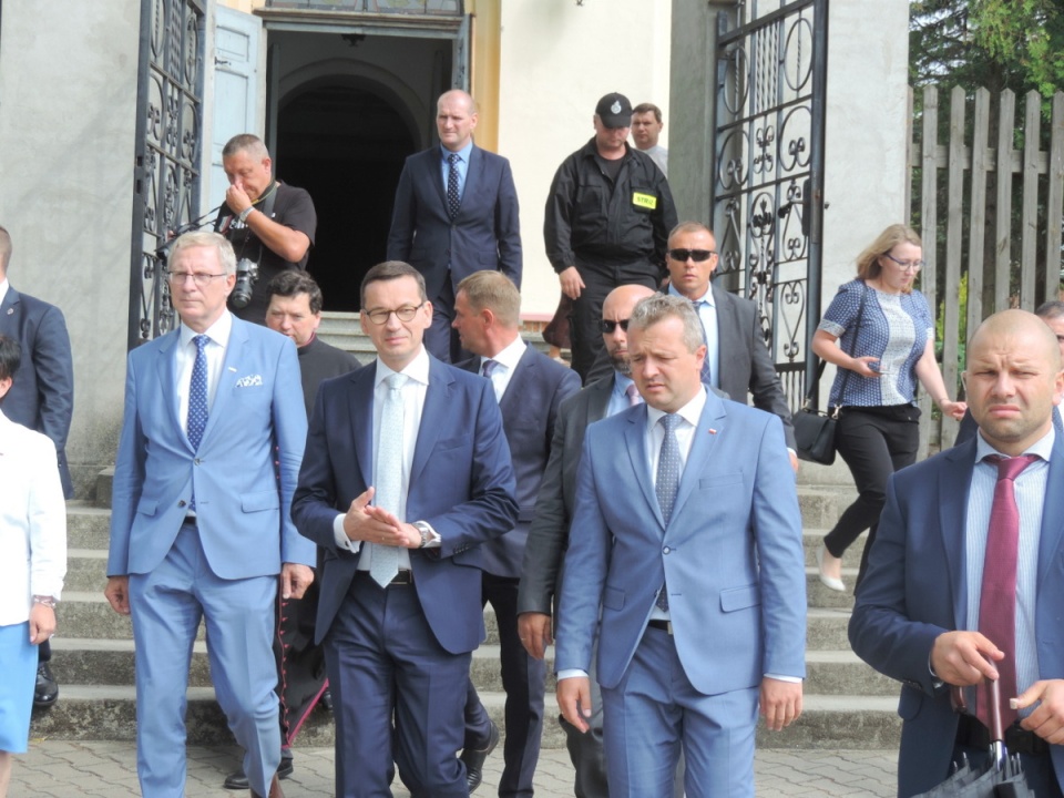 Premier Mateusz Morawiecki w Śliwicach/fot. Lech Przybyliński