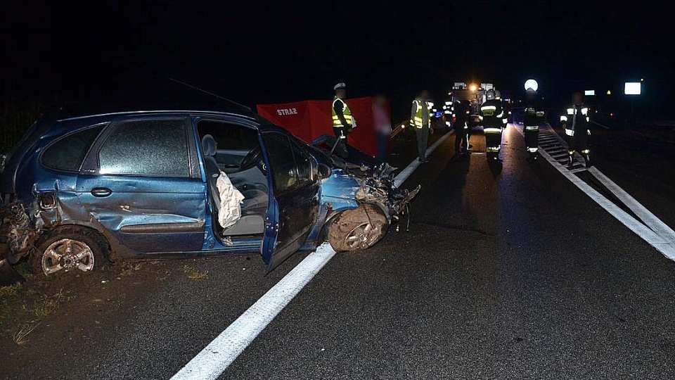 25 sierpnia w wypadku w Skępem śmierć na miejscu poniosła 55-letnia kobieta. Fot. Policja