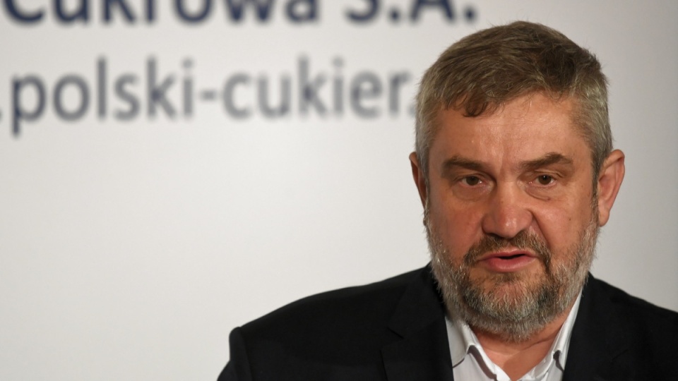 "Tygodniowo będziemy przekazywali po ok. 2 mld zł" - mówił w trakcie konferencji prasowej w Kruszwicy minister Jan Krzysztof Ardanowski. Fot. PAP/Tytus Żmijewski