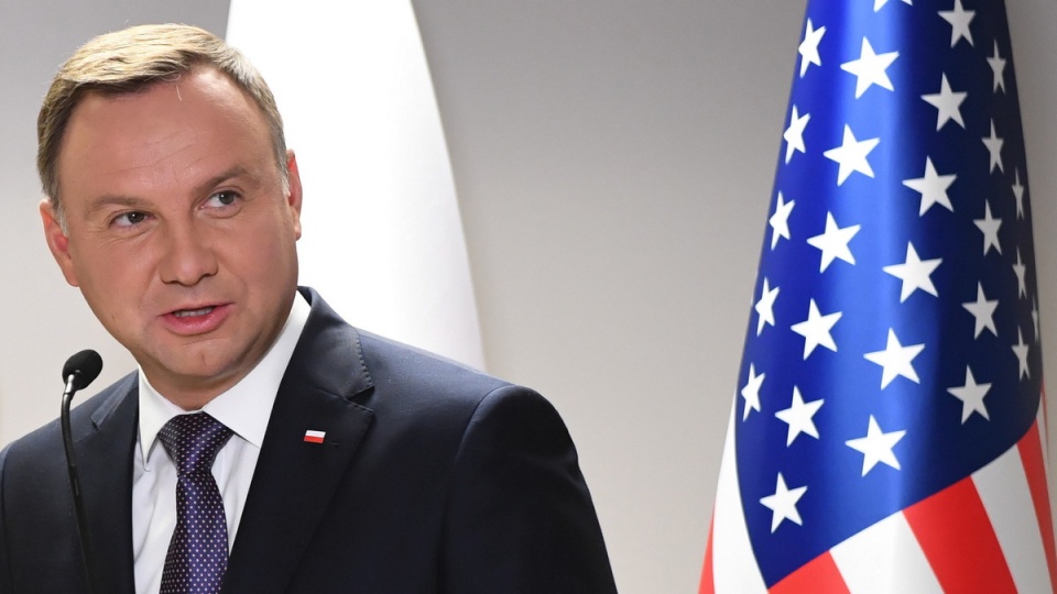 Prezydent Andrzej Duda podczas uroczystego otwarcia Zagranicznego Biura Handlowego Polskiej Agencji Inwestycji i Handlu, 24 bm. w Nowym Jorku. Fot. PAP/Radek Pietruszka