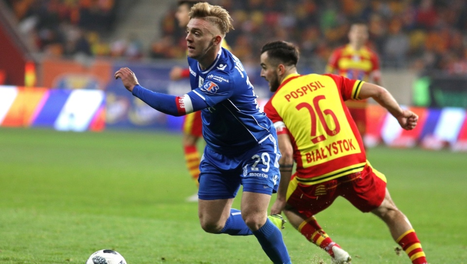 Jagiellonia Białystok kontra Lech Poznań (2:2) w 15. kolejce ekstraklasy piłkarskiej 2018/2019. Fot. PAP/Artur Reszko