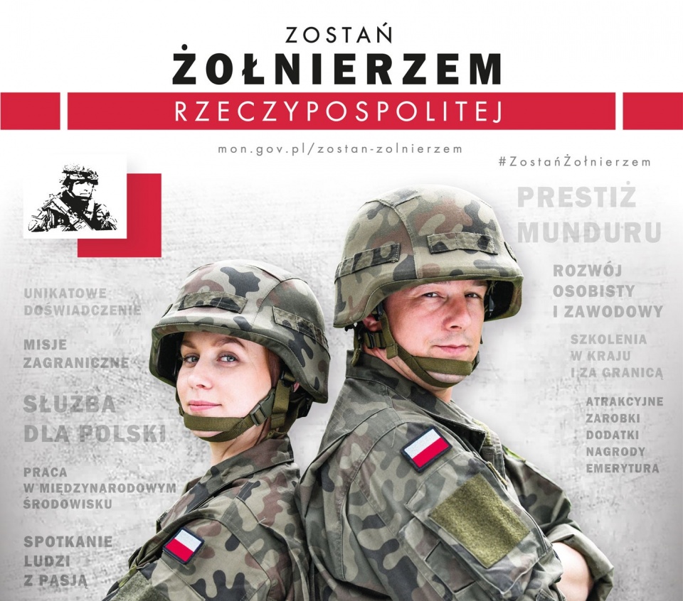 Pierwszy miesiąc kampanii zaowocował zwiększoną liczbą złożonych wniosków o przyjęcie do zawodowej służby wojskowej. Fot. mon.gov.pl