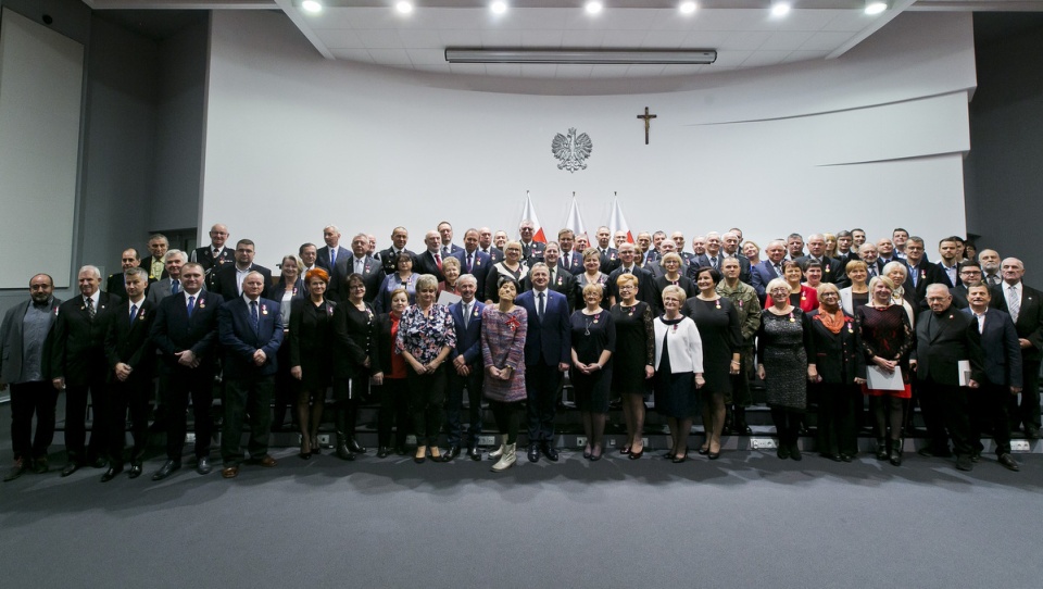 Wręczenie medali i odznaczeń w Urzędzie Wojewódzkim w Bydgoszczy/fot. materiały UW