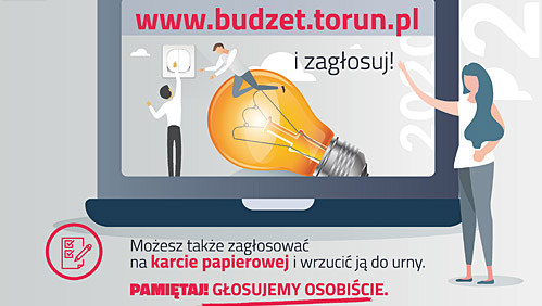 Projekty zgłoszone, czas na wybór Głosowanie w Toruńskim Budżecie Obywatelskim