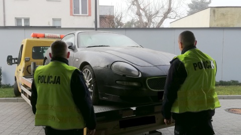 Maserati warte blisko ćwierć miliona złotych odnalazła w gminie Cekcyn kujawsko - pomorska policja/fot. materiały KWP Bydgoszcz