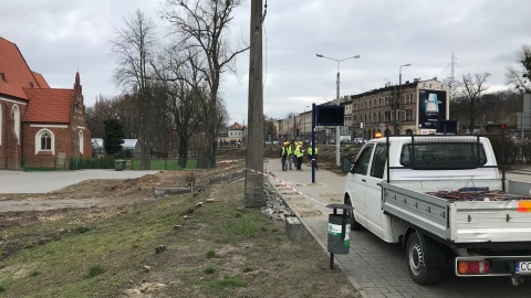 Prace na rondzie Bernardyńskim i Kujawskim. Fot. Tomasz Kaźmierski