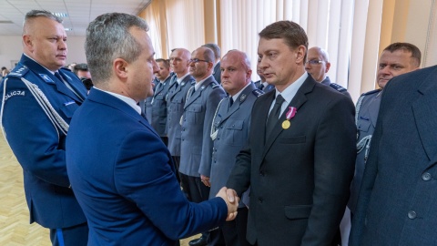 W Komendzie Wojewódzkiej Policji w Bydgoszczy odbyło się uroczyste ślubowanie przyjętych do służby policjantów. Fot. Policja