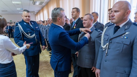 W Komendzie Wojewódzkiej Policji w Bydgoszczy odbyło się uroczyste ślubowanie przyjętych do służby policjantów. Fot. Policja