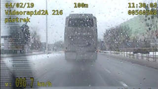 Pirat drogowy w autobusie. Jechał o 46 kmh za szybko [wideo]