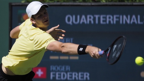 Turniej ATP w Indian Wells - Hurkacz przegrał w 14 finału z Federerem