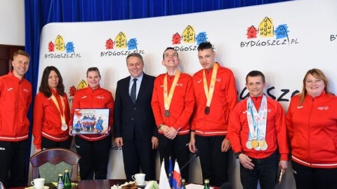 Medaliści z igrzysk w Abu Dhabi spotkali się z Rafałem Bruskim