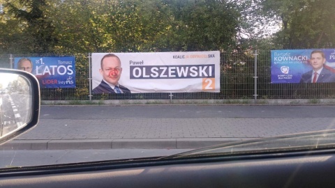 Kto zniszczył wyborcze bannery Poseł zawiadamia policję