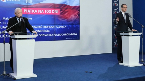 Prezes PiS i premier zapowiedzieli ustawy i programy na pierwsze 100 dni w nowej kadencji