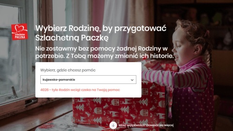 Szlachetna Paczka - wybierz rodzinę i pomóż Ruszyła internetowa baza potrzebujących