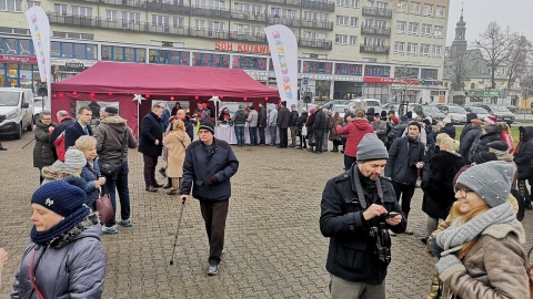 Miejska wigilia we Włocławku. Były życzenia i Betlejemskie Światło Pokoju