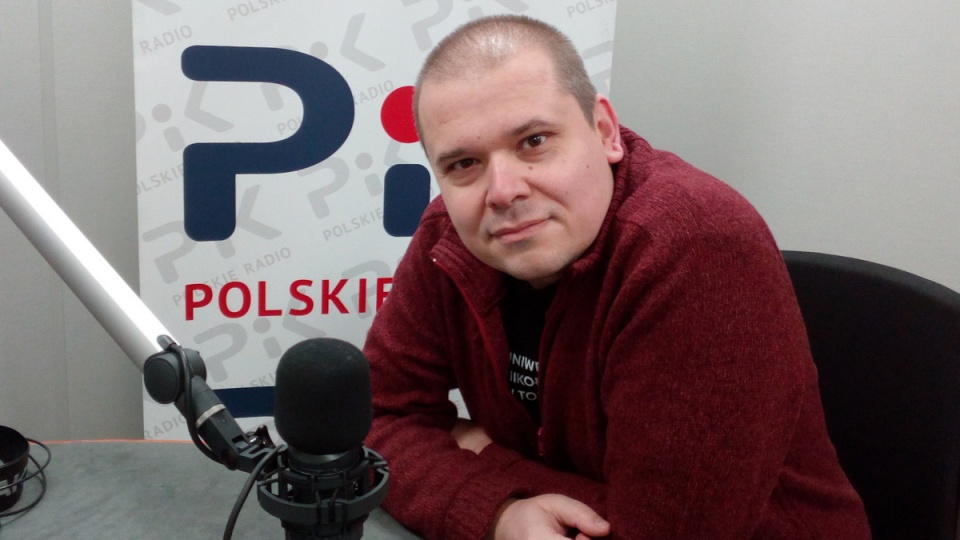 Prof. Radosław Sojak z Uniwersytetu Mikołaja Kopernika w Toruniu, był gościem "Rozmowy dnia" w Polskim Radiu PiK. Fot. Monika Kaczyńska