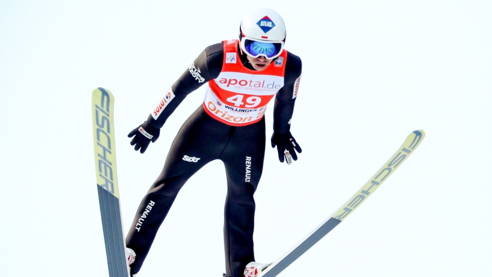 Na zdjęciu Kamil Stoch, który w środowych treningach przed konkursami MŚ był najlepszym z Polaków. Fot. PAP/EPA/FRIEDEMANN VOGEL