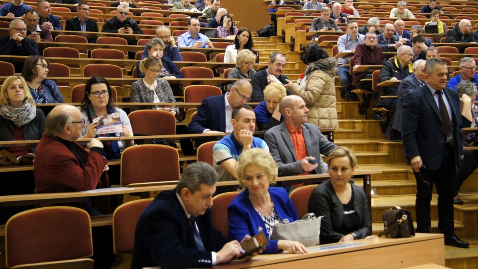 W auli Uniwersytetu Technologiczno-Przyrodniczego pojawili się liderzy OC. Fot. Henryk Żyłkowski