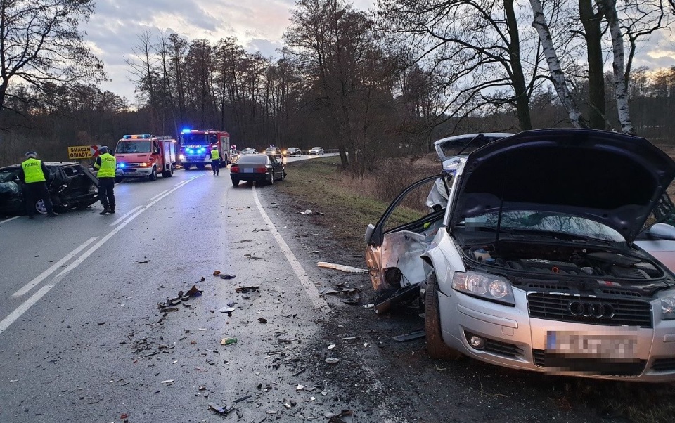 Wypadek w Józefowie, w gminie Włocławek/fot. materiały policji