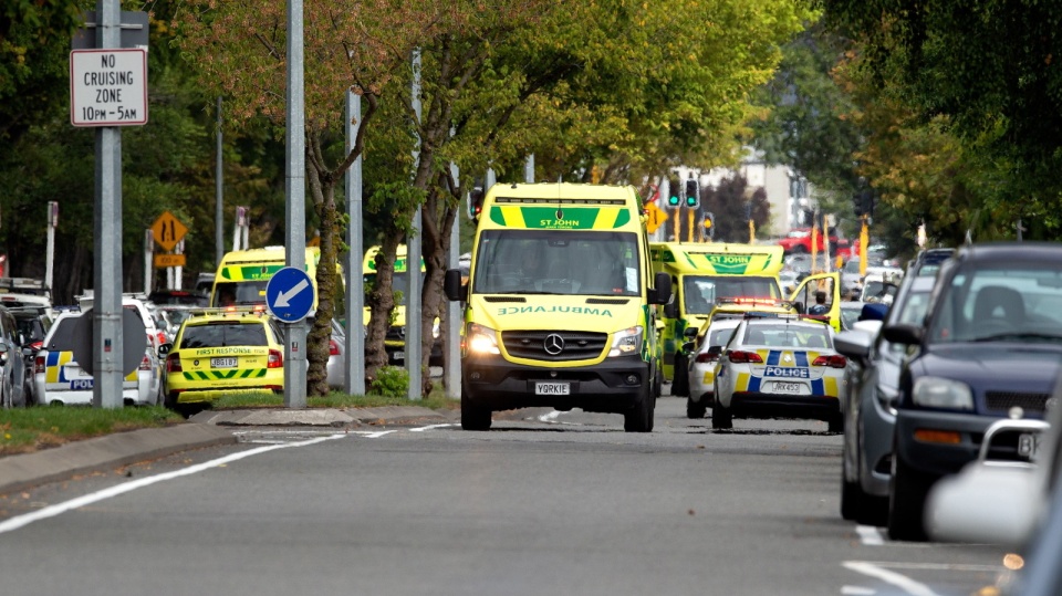 Informacje o liczbie zabitych potwierdziła nowozelandzka policja. Fot. PAP/EPA