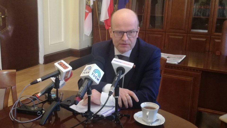 O nowym skarbniku poinformował Maciej Glamowski, prezydent Grudziądza. Fot. Marcin Doliński