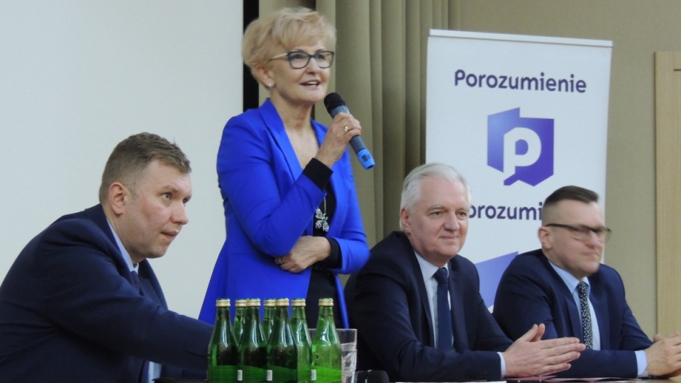 W środę wieczorem wicepremier Jarosław Gowin wybrał się do Elgiszewa (powiat golubsko-dobrzyński, gmina Ciechocin). Na spotkaniu z sołtysami przedstawił propozycje zmian proponowanych przez partię Porozumienie w ustawie o samorządzie gminnym/fot. Jolanta Fischer