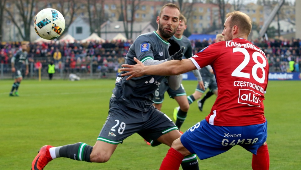 Zdjęcie z meczu Raków Częstochowa kontra Lechia Gdańsk (0:1) w półfinale Pucharu Polski 2019. Fot. PAP/Waldemar Deska