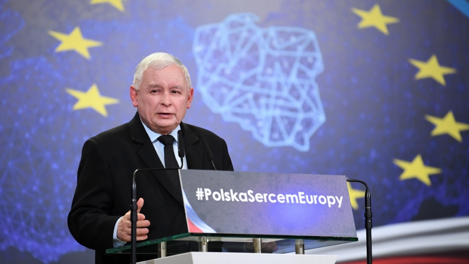 Prezes PiS Jarosław Kaczyński podczas konwencji regionalnej PiS w Lublinie. Fot. PAP/Wojciech Pacewicz