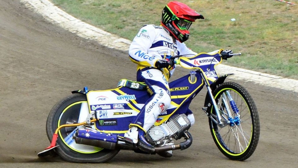 Na zdjęciu Chris Holder, żużlowiec Get Well Toruń. Fot. Ireneusz Sanger