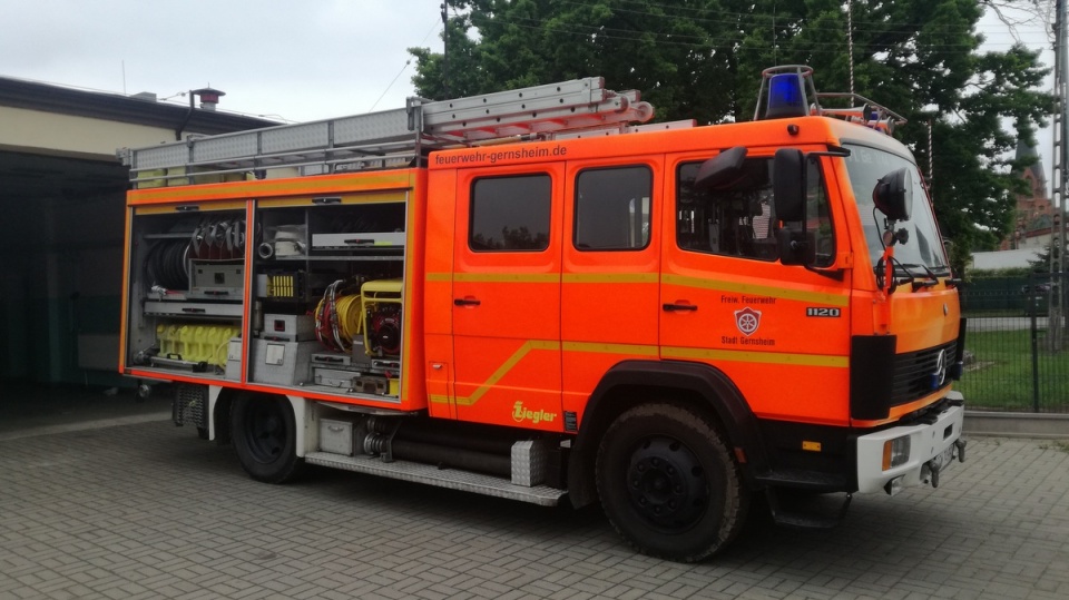 „Marchewa" - tak nazwali pojazd strażacy/fot. Marcin Doliński
