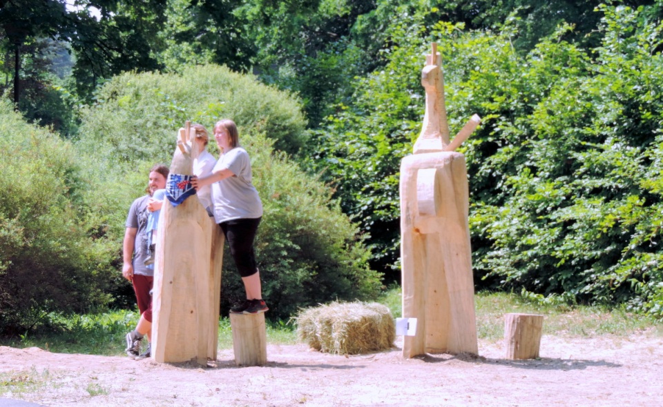 Ogólnopolski Plener Rzeźbiarski Myślęcinek 2019./fot. Lech Przybyliński