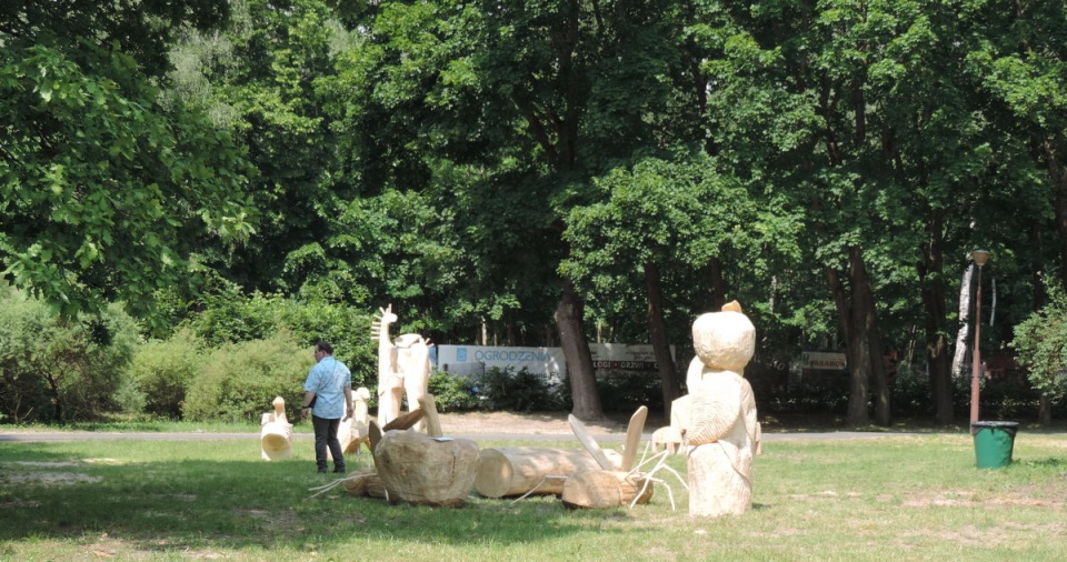 Ogólnopolski Plener Rzeźbiarski Myślęcinek 2019./fot. Lech Przybyliński