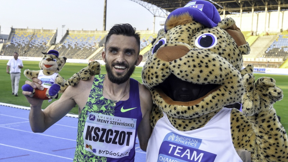 Polak Adam Kszczot po biegu na dystansie 800 metrów podczas lekkoatletycznego 1. Memoriału Ireny Szewińskiej na stadionie im. Zdzisława Krzyszkowiaka w Bydgoszczy. Fot. PAP/Paweł Skraba