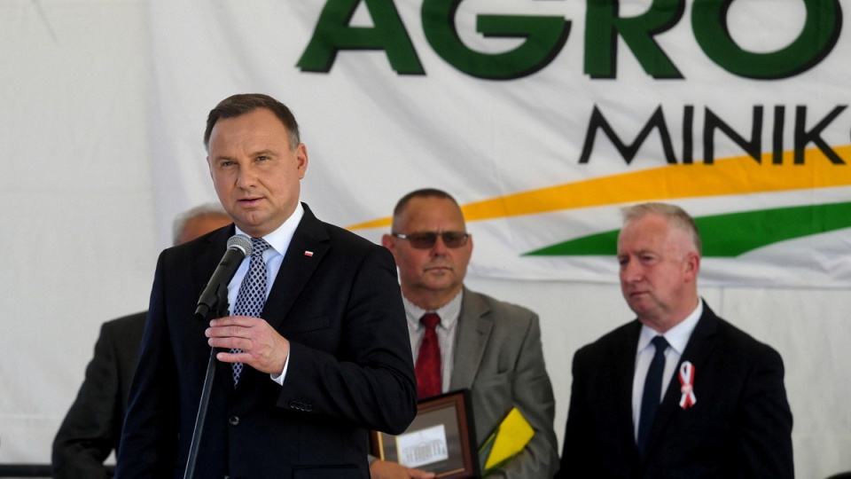 Prezydent Andrzej Duda wziął udział w inauguracji Międzynarodowych Targów Rolno-Przemysłowych Agro-Tech w Minikowie. Fot. PAP/Tytus Żmijewski