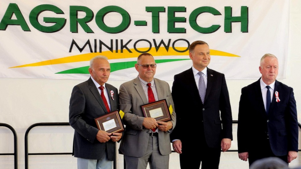 Prezydent Andrzej Duda wziął udział w inauguracji Międzynarodowych Targów Rolno-Przemysłowych Agro-Tech w Minikowie. Fot. Tomasz Kaźmierski