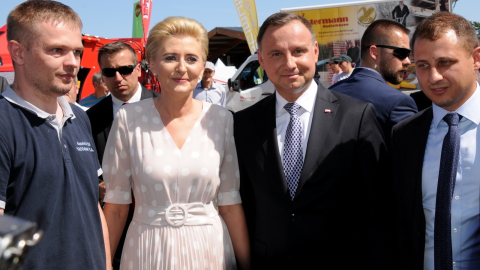 Prezydent Andrzej Duda pojawił się na inauguracji Międzynarodowych Targach Rolno-Przemysłowych Agro-Tech w Minikowie. Fot. Ireneusz Sanger