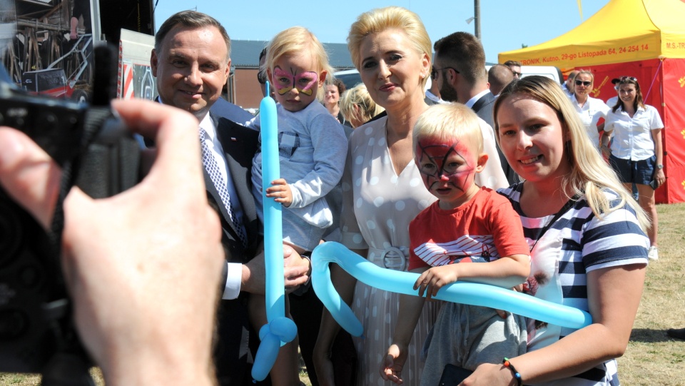 Prezydent Andrzej Duda pojawił się na inauguracji Międzynarodowych Targach Rolno-Przemysłowych Agro-Tech w Minikowie. Fot. Ireneusz Sanger