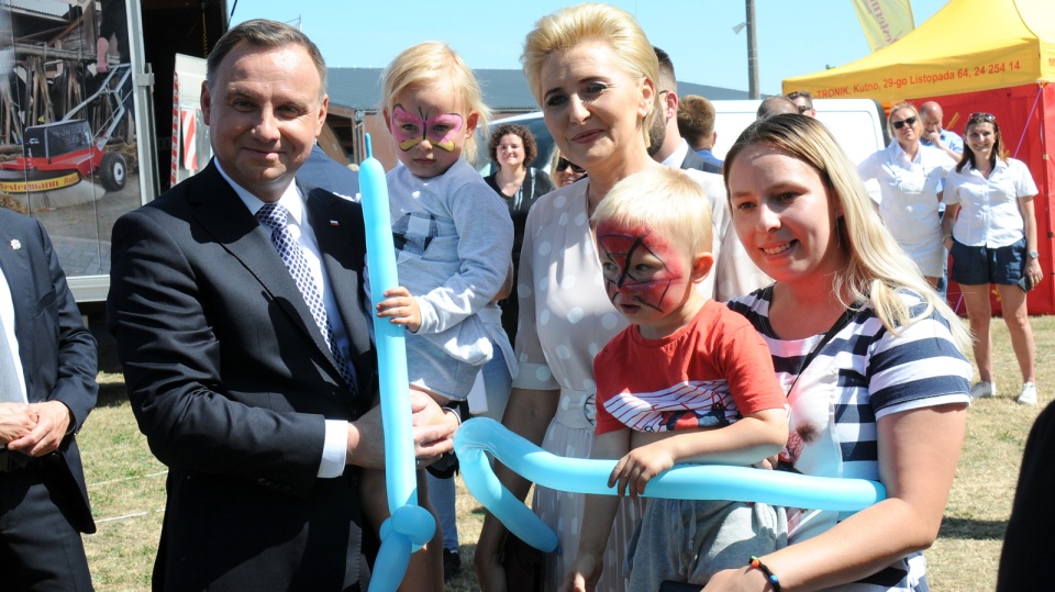 Prezydent Andrzej Duda pojawił się na inauguracji Międzynarodowych Targach Rolno-Przemysłowych Agro-Tech w Minikowie. Fot. Ireneusz Sanger