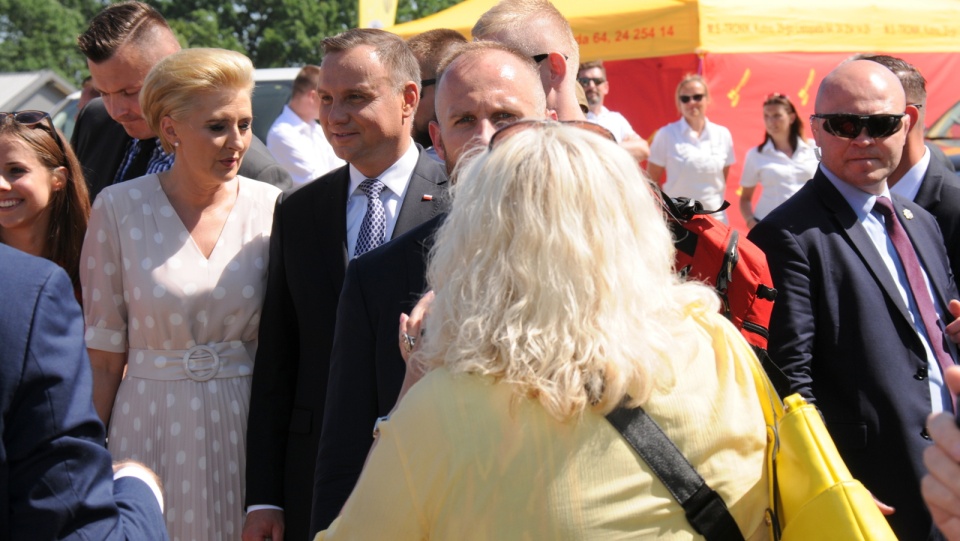 Prezydent Andrzej Duda pojawił się na inauguracji Międzynarodowych Targach Rolno-Przemysłowych Agro-Tech w Minikowie. Fot. Ireneusz Sanger