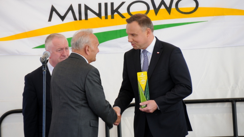 Prezydent Andrzej Duda pojawił się na inauguracji Międzynarodowych Targach Rolno-Przemysłowych Agro-Tech w Minikowie. Fot. Ireneusz Sanger