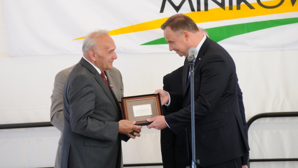 Prezydent Andrzej Duda pojawił się na inauguracji Międzynarodowych Targach Rolno-Przemysłowych Agro-Tech w Minikowie. Fot. Ireneusz Sanger