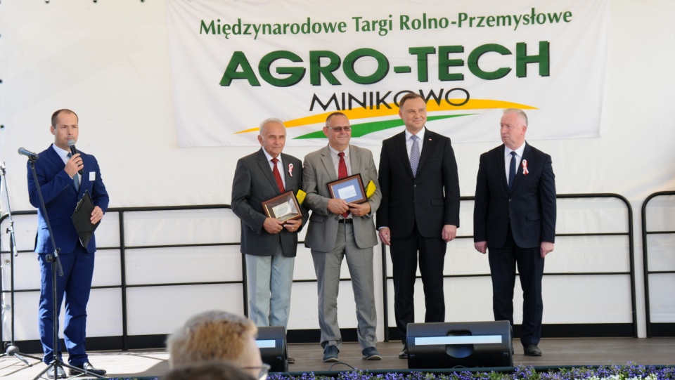 Prezydent Andrzej Duda pojawił się na inauguracji Międzynarodowych Targach Rolno-Przemysłowych Agro-Tech w Minikowie. Fot. Ireneusz Sanger