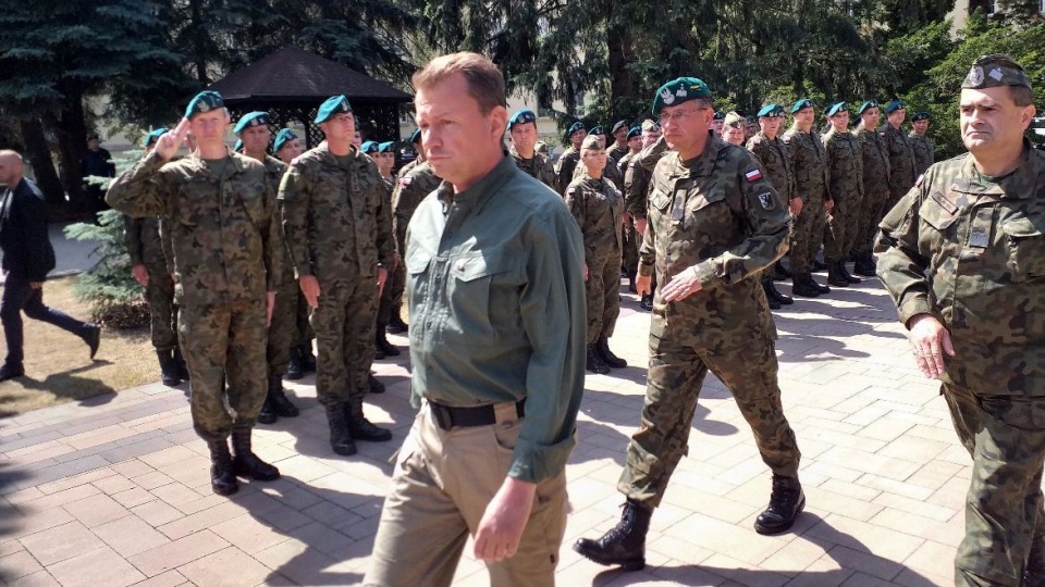 Inspektorat Wsparcia Sił Zbrojnych w Bydgoszczy ma nowego dowódcę. W uroczystości przekazania jednostki w nowe ręce uczestniczył minister Mariusz Błaszczak/fot. Sławomir Jezierski