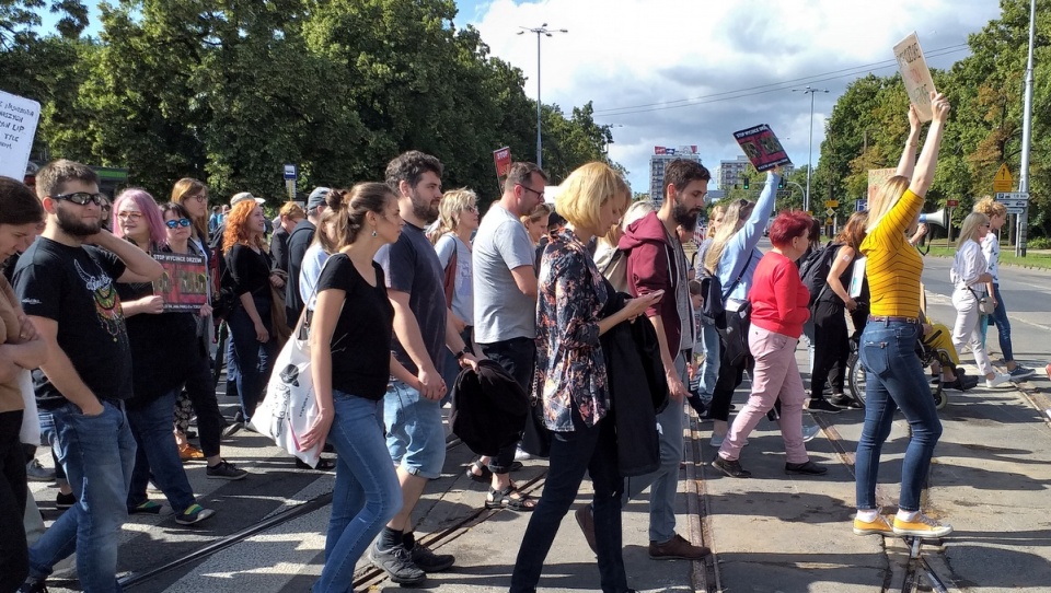 Mieszkańy Torunia nie zgadzają się na wycinkę drzew w mieście. Fot. Adriana Andrzejewska