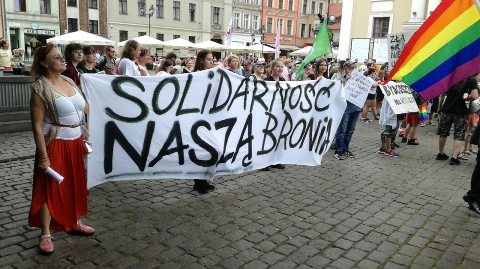 Demonstracja „Toruń Wolny Od Nienawiści”. Fot. Michał Zaręba