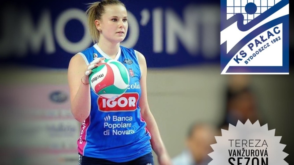 Na zdjęciu Tereza Vanzurova, nowa atakująca Banku Pocztowego Pałacu Bydgoszcz, grającego w ekstraklasie siatkarek. Fot. materiał prasowy klubu
