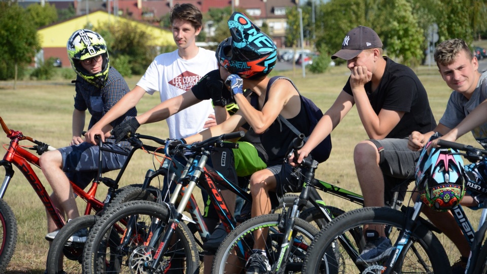 Przygotowano specjalny rowerowy happening. Fot. Sławomir Jezierski